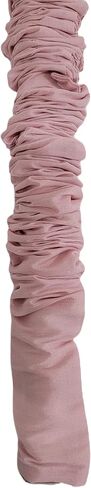 Cord & Chain Cover, 9 feet Tube Type, Dupioni Faux Silk Fabric, Use for Chandelier, Lighting, Wires (Pink) in Kuwait
