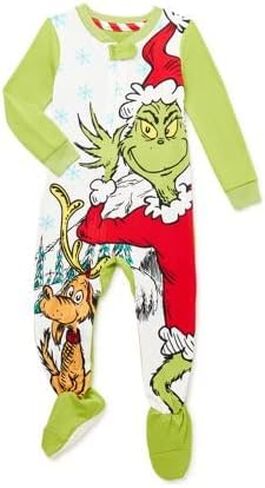 بيجامة عائلة غرينش الذي سرق عيد الميلاد للرضع للجنسين (12 شهرًا) باللون الأحمر in Kuwait