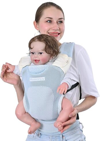 Baby Carrier Newborn to Toddler, Ergonomic, Breathable and Lightweight Newborn Carrier, Infant Carrier for 7-33 lbs, Easy Adjustable, Soft, Gray in Saudi Arabia