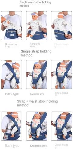 Baby Carrier 3-in-1 Ergonomic Infant Carrier Soft Baby Holder 3 to 36 Months,4 Season/All Seasons,Newborn to Toddler with Hood All Position Baby Hipseat (Pink) in Saudi Arabia