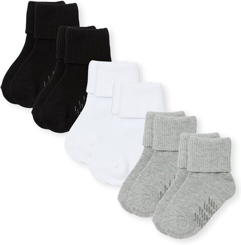 The Children's Place Boys' Unisex Baby and Toddler Triple Roll Socks 6-Pack in Saudi Arabia
