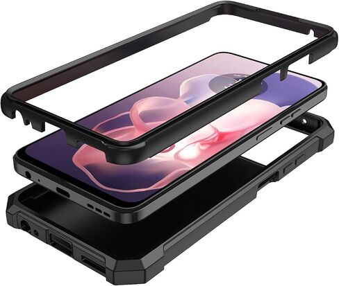 for Motorala Moto G Stylus 5G 2024 Case with Screen Protector,Moto G Stylus 5G Phone Case 2024 Front Back Full Body Protection Military Grade Shockproof Bumper Cover for Motorala G Sylus 2024 Purple in Saudi Arabia
