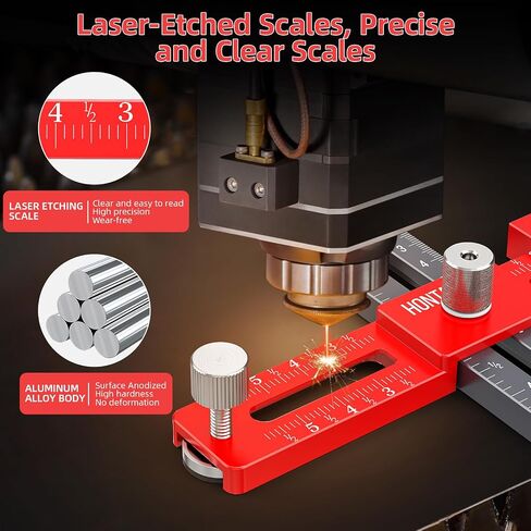 Enhanced Model Cabinet Hardware Jig,Adjustable Cabinet Handle Template Tool for Knobs,Handles and Pulls,Drawer Hardware Jig for Drawer Cabinet Installation,High Precise Woodworking Drill Guide in Saudi Arabia