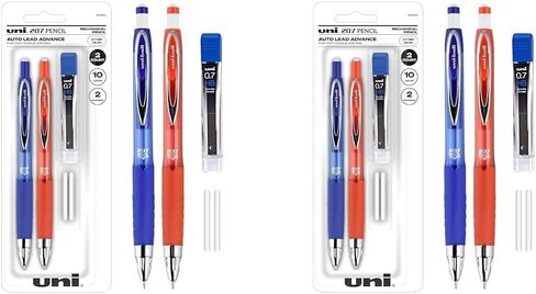 Uniball Signo 207 Mechanical Pencil Starter Kit, 0.7mm HB #2 | Office Supplies by Uni-ball like Ink Pens, Colored Pens, Fine Point, Smooth Writing Pens, Ballpoint Pens in Kuwait