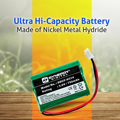 Synergy Digital Cordless Phone Battery, Compatible with Telematrix BATT-9600 Cordless Phone Combo-Pack includes: 5 x SDCP-H314 Batteries in Saudi Arabia