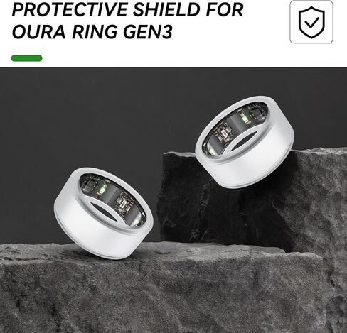 2 قطعة لـ Oura Ring Gen3 حافظة ناعمة من السيليكون لـ Oura Gen3 واقيات مضادة للخدش مقاومة للماء S 6/7/8/9 2-Clear in Kuwait