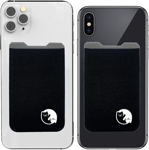 Phone Wallet - Adhesive Card Holder - Cell Phone Pouch - Stick on Lycra Pocket by Gecko - Carry Credit Cards and Cash in Saudi Arabia