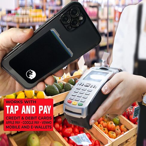 Phone Wallet - Adhesive Card Holder - Cell Phone Pouch - Stick on Lycra Pocket by Gecko - Carry Credit Cards and Cash in Saudi Arabia