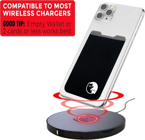 Phone Wallet - Adhesive Card Holder - Cell Phone Pouch - Stick on Lycra Pocket by Gecko - Carry Credit Cards and Cash in Saudi Arabia