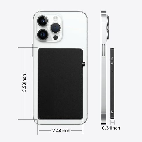 Magnetic Card Holder Wallet for Magsafe Wallet, Minimalist Slim Card Wallet for Phone,Pop Up Magnetic Wallet,Slim Metal Wallet Card Holder Compatible with iPhone 15/14/13/12/Pro/Pro Max/Mini Series in Saudi Arabia