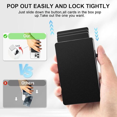 Magnetic Card Holder Wallet for Magsafe Wallet, Minimalist Slim Card Wallet for Phone,Pop Up Magnetic Wallet,Slim Metal Wallet Card Holder Compatible with iPhone 15/14/13/12/Pro/Pro Max/Mini Series in Saudi Arabia