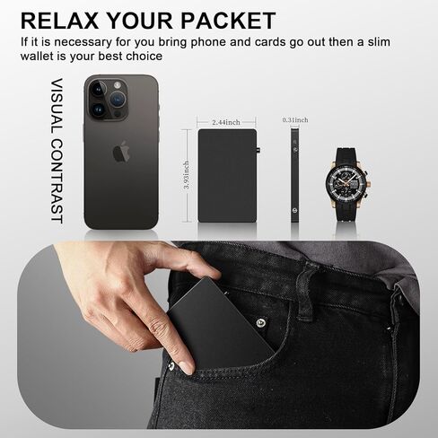 Magnetic Card Holder Wallet for Magsafe Wallet, Minimalist Slim Card Wallet for Phone,Pop Up Magnetic Wallet,Slim Metal Wallet Card Holder Compatible with iPhone 15/14/13/12/Pro/Pro Max/Mini Series in Saudi Arabia