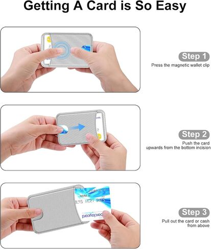 Miroddi for Magsafe Wallet حامل بطاقات مغناطيسي للهاتف iPhone 16 15 14 13 12 سلسلة محفظة جلدية مغناطيسية تناسب 4 بطاقات و3 حامل نقدي رفيع للغاية RFID، أبيض in Kuwait