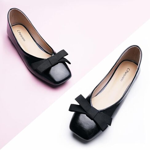C.Paravano Women's Flats | Ballet Flats Shoes for Women | Square Toe Flats| Bowknot Comfortable Casual Dressy Women Shoes in Saudi Arabia