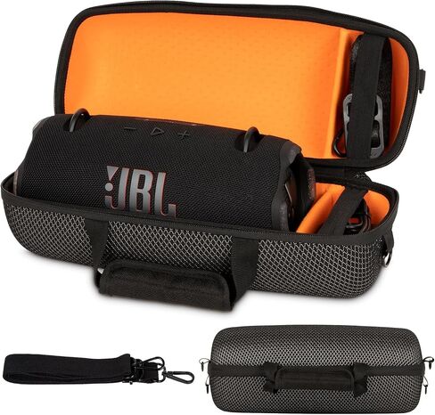 Hard Travel Caryying Case Compatible with JBL Xtreme 4/3 Bluetooth Speaker - Shockproof, Waterproof, Scratch-Resistant - Ideal for Travel and Storage (black+white) in Saudi Arabia