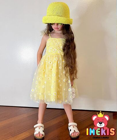 IMEKIS Toddler Baby Girl Birthday Princess Dress Shiny Confetti Boho Rainbow Cake Smash Photo Shoot Outfit for 1-6T in Kuwait
