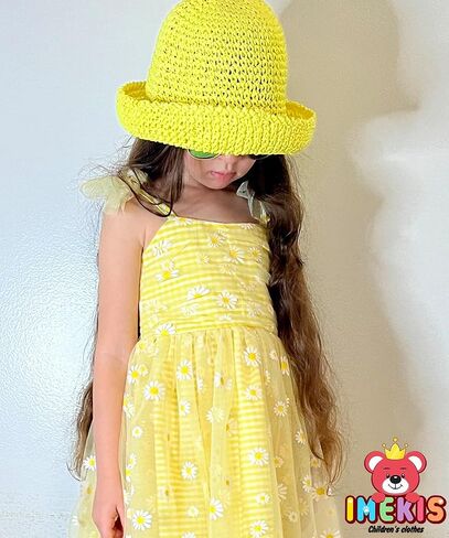 IMEKIS Toddler Baby Girl Birthday Princess Dress Shiny Confetti Boho Rainbow Cake Smash Photo Shoot Outfit for 1-6T in Kuwait