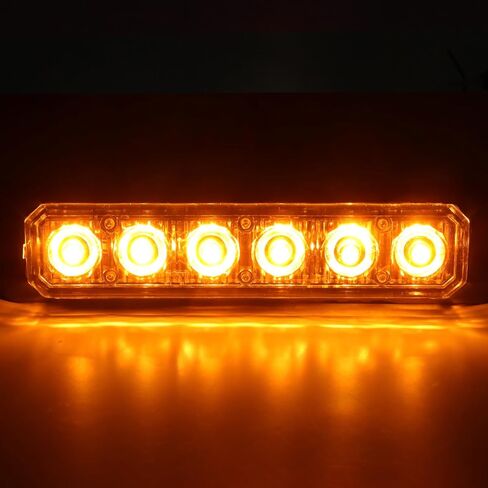 4 قطع أضواء ستروب للشاحنات، أضواء الطوارئ للمركبات الأضواء الوامضة، 6 مصابيح LED ستروب رأس ضوء الشبكة، لمركبات شاحنات الشرطة لرجال الإطفاء (أحمر وأبيض) in Saudi Arabia