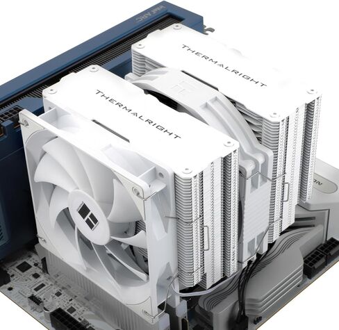 مبرد هواء Thermalright Peerless Assassin 140 أبيض لوحدة المعالجة المركزية، 6 أنابيب حرارية، مراوح PWM مزدوجة وأبراج مزدوجة، تبريد وحدة المعالجة المركزية بارتفاع 158 مم مع غطاء علوي، لـ AM4/AM5 وIntel LGA 1851/1700/1150/1151/1200 in Saudi Arabia