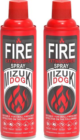 6-Pack Portable Fire Extinguisher for Home – Small ABCK Fire Extinguisher Spray with Mounting Bracket – Ideal for Vehicle, Kitchen, house– Prevents Reignition, 8-in-1 Extinguishing Solution in Kuwait