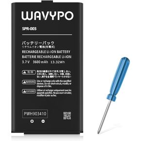 WAVYPO 3600mAh SPR-003 Battery for Nintendo 3DS XL New 3DS XL LL Game Console, Upgraded High Capacity Replacement Battery for Nintendo Switch Game Console with Repair Tool Kits