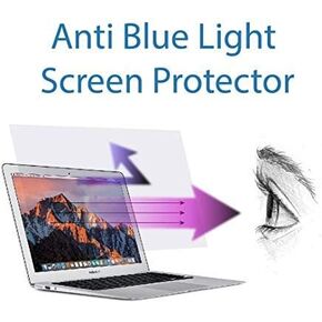 Anti Blue Light Screen Protector (2 Pack) for MacBook Air 11 inch Model Number A1370 & A1465. Filter Out Blue Light and Relieve Computer Eye Strain to Help You Sleep Better