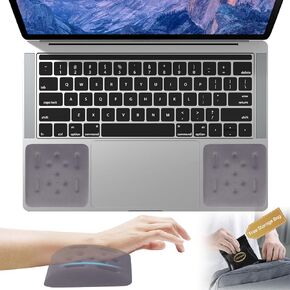 Upgraded Keyboard Wrist Rest for Laptop, Ergonomic Laptop Wrist Support for Keyboard, Memory Foam Laptop Wrist Pads for Computer Keyboard, Wrist Protector Cushion for Typing (Black)