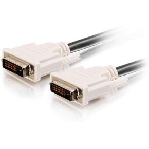 C2G Legrand DVI-D to DVI-D Video Cable, Male to Male Dual Link Digital Video Cable, Black Computer Cable, 2 Meter (6.6 Foot) Monitor Cable, 1 Count, C2G 26911