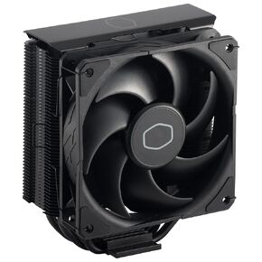 Cooler Master Hyper 212 Black CPU Air Cooler - Aluminium Finish, 4 Compact Continuous Direct Contact Heat Pipes, SickleFlow 120 Edge Fan, LGA1700 & AM5 Brackets - Black