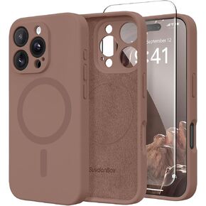 Magnetic for iPhone 16 Pro Max Case, Compatible with MagSafe, [Full Camera Protection][2 Screen Protectors] Silicone Shockproof Protective Phone Case for iPhone 16 Pro Max 6.9", Calke Green in Kuwait