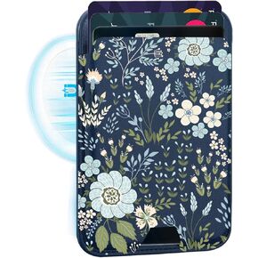 uCOLOR Upgraded Magnetic Cell Phone Wallet Card Holder-Compatible with MagSafe for iPhone 16/15/14/13/12 Series, Leather Magnetic Phone Wallet for Back of Phone (Tortoise Shell)