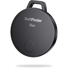 Duo 1-Pack, Bluetooth Tracker Tags Works with Apple Find My (iOS Only), Keys Finder and Item Locator for Backpack, Keys, Luggage, Up to 350 ft Range, Replaceable Battery, Water-Resistant