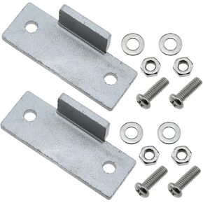 Turntable Dust Cover Repair Fixing Piece Hinge Bracket Set Silver Aluminium Phono Turntable Dust Cover Repair Fixing Hinge with Screws