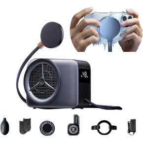 Phone Cooler for Gaming, Live Streaming, Freeze in 15s, Noiseless Cooling, Magnetic Cell Phone Radiator with Fast Liquid Cooling Semiconductor Heatsink for iPhone/Android/Tablet/iPad, Beyond Phone Fan