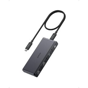 Anker 556 USB-C Hub (USB4, 8-in-1) with 1.6ft USB4 Cable, 10 Gbps USB-C and USB-A Data Ports, 8K HDMI and DisplayPort, for Microsoft Surface Pro 8, HP EliteBook 850 G8, and More (Black)