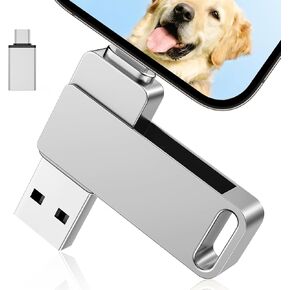 Photo Stick, Flash Drive for iPhone,3 in 1 iPhone Transfer Stick, iPhone Memory Stick 512GB USB 3.0 Thumb Drive iPhone Storage Compatible for iPhone/PC/iPad/More Device Pink