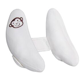 Baby Travel Pillow in Car Seats, Infant Adjustable Head and Neck Pillow for Car Trip or on Stroller Walks, Soft and Comfortable Head Support Pillow for Baby Gift(White)