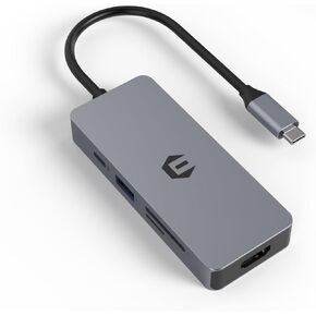 7 في 1 USB C Hub USB C محطة إرساء متعددة المنافذ USB C محول HDMI، 100W PD، 3 USB A 3.0، SD/TF Dock لأجهزة الكمبيوتر المحمول من النوع C in Kuwait