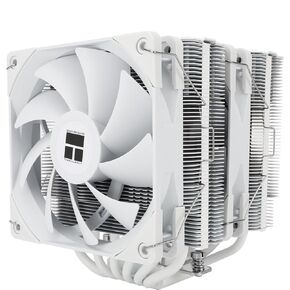 Peerless Assassin 120 White CPU Air Cooler, 6 Heat Pipes, Dual 120mm TL-C12W PWM Fan,Aluminium Heatsink Cover, AGHP Technology,for AMD AM4 AM5/Intel 1700/1150/1151/1200/2011