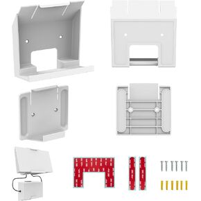 Starlink Gen Router Mount and starlink V3 Power Supply Brackets Holder,Wall mounting kit for Star Link gen3 V3 mesh Internet kit Satellite Wall Holder