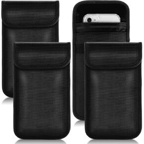 4Pcs Faraday Bag Emf Protection Phone Sleeve Emf Blocking Cell Phone Sleeves Signal Blocking Bag Anti Radiation Cell Phone Pouch Privacy Protection Bag Anti-Tracking 7.67 * 4.92inch