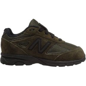 New Balance Kid's Made in US 990 V4 Sneaker, Olive/Black, 4 Infant in Saudi Arabia