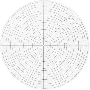 Fulton 10" Round Center Finder Compass Clear Acrylic for Drawing Circles, Lathe Work and Woodturners. Ideal For Locating Center on Logs and General Stock Pieces Works