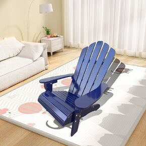 Children's Rocking Chair, Durable Solid Wood Rocker for Boys and Girls, Perfect for Indoor and Outdoor Use (Blue) in Kuwait