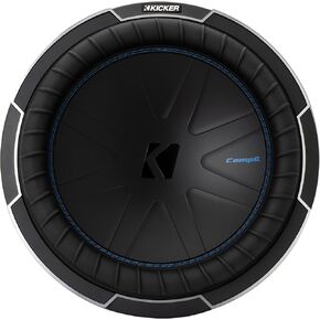 KICKER CompQ 12"(30cm) Subwoofer, 51CWQ122, DVC 2-ohm, 1000 Watts RMS, 2000 Watts Peak, Forced-Air Cooling, Increased Power Handling, Car, Truck, SUV, UTV