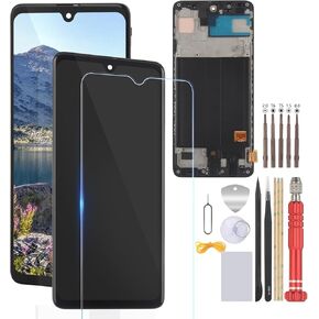 AMOLED Screen Replacement for Samsung Galaxy A51 A515 LCD Display for A515U A515A SM-A515F/DS SM-A515U Touch Digitizer Assembly Screen Touch Panel with Fingerprint Sensor