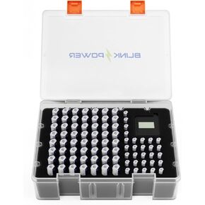 Blinkspower™ Battery Organizer Storage Case, Battery Box Holds 56 AA, 29 AAA and More