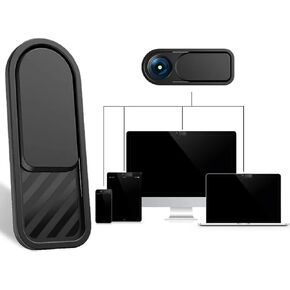 أغطية خصوصية الكاميرا مكونة من 10 قطع من omana، رفيعة للغاية، مانع للانزلاق للهاتف المحمول والكمبيوتر المحمول وكاميرا الويب والكمبيوتر المكتبي والكمبيوتر اللوحي والهواتف الذكية والأمان ومضاد للتجسس، أسود in Kuwait