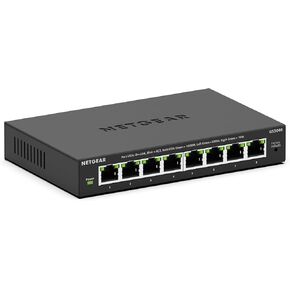 NETGEAR 8-Port Gigabit Ethernet Plus Switch (GS308E) - Desktop or Wall Mount, Home Network Hub, Office Ethernet Splitter, Silent Operation