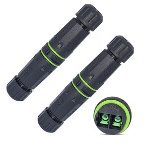 5PCS 10GB SMF Single Mode Fiber Optic Connector, IP68 Waterproof OS2 SC to SC Duplex Fiber Optic Adapter, Panel Mount SC Fiber Optic Cable Extender
